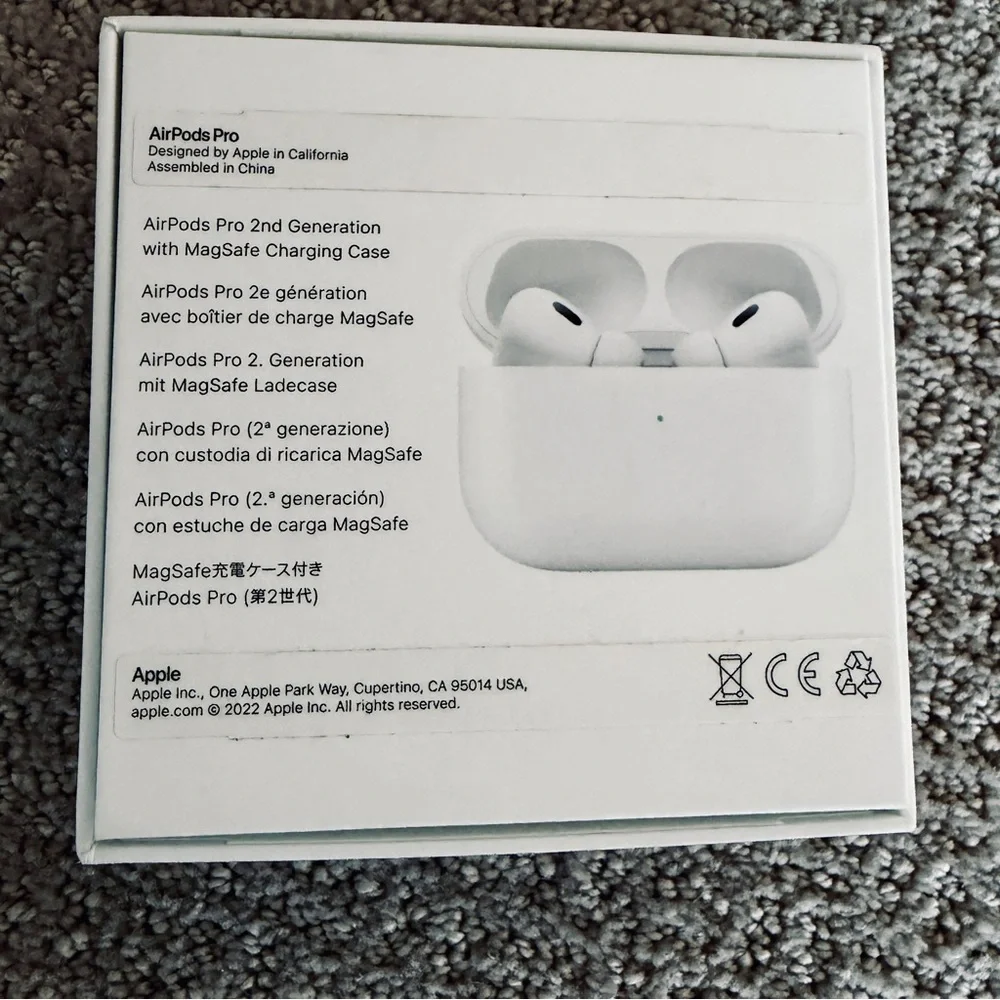 Apple AirPods Pro 2nd Generation with MagSafe Wireless Charging Case Earbuds